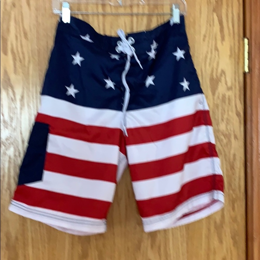 Men’s flag swimming trunks